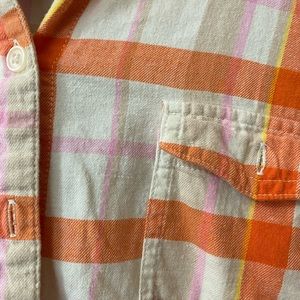 Old Navy Plaid Long Sleeve Button Up